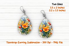 Wild Flower Teardrop Earring |Teardrop Earring | Earring Product Image 1