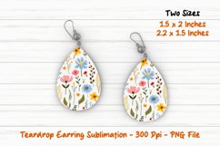 Wild Flower Teardrop Earring |Teardrop Earring | Earring Product Image 1