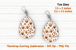 Coffee Teardrop Earring | Teardrop Earring | Earrings Product Image 1