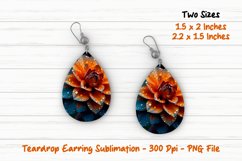 Flower Teardrop Earring |Teardrop Earrings | Earrings Product Image 1