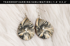 Colored Cats eardrop Earring Sublimation PNG Design Product Image 1