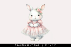 Adorable Bunny Rabbit Clipart PNG Product Image 1