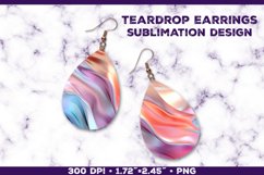 Melting Metallics Teardrop Earrings Bundle Sublimation Product Image 2