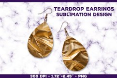 Melting Metallics Teardrop Earrings Bundle Sublimation Product Image 4