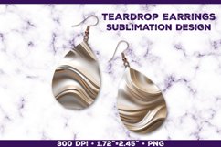 Melting Metallics Teardrop Earrings Bundle Sublimation Product Image 5