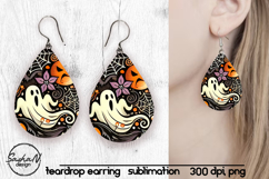 Abstract Halloween sublimation earrings Product Image 1