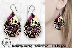 Abstract Halloween sublimation earrings Product Image 1