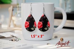Flower earring bundle / Teardrop earring sublimation bundle Product Image 13