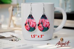 Flower earring bundle / Teardrop earring sublimation bundle Product Image 6