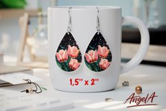 Flower earring bundle / Teardrop earring sublimation bundle Product Image 9