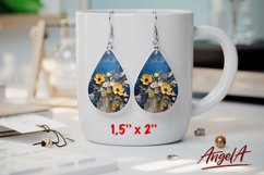 Flower earring bundle / Teardrop earring sublimation bundle Product Image 10