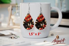 Flower earring bundle / Teardrop earring sublimation bundle Product Image 15