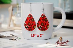 Flower earring bundle / Teardrop earring sublimation bundle Product Image 16