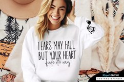 Tears May Fall Sleeve SVG, Motivational SVG Design Product Image 2
