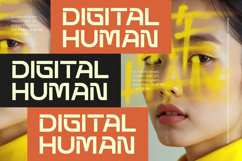 Techetic Human - Futuristic Sans Serif Display Product Image 16