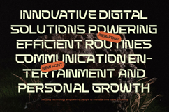 Techetic Human - Futuristic Sans Serif Display Product Image 18