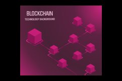 Cryptocurrency and blockchain isometric vector illustration Product Image 1