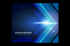 Abstract shiny technology lines and light vector background Product Image 1