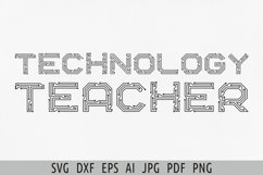 Technology teacher svg IT teacher svg Computer teacher svg Product Image 1
