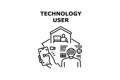 Technology user icon vector illustration Product Image 1