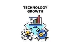 Technology growth icon vector illustration Product Image 1