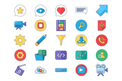 TechMotion Colorful Line Icons Product Image 1