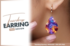 Sunflower Teardrop Earring Png Product Image 1