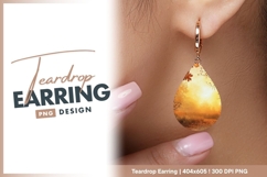 Warm autumnal scene with sunlight teardrop earring Product Image 1