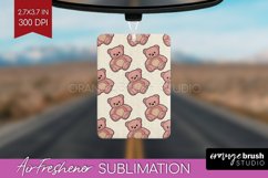 Teddy Bear Air Freshener PNG - Valentine PNG Sublimation Product Image 1