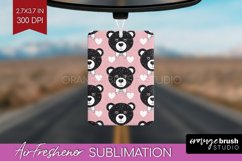 Teddy Bear Air Freshener PNG - Valentine PNG Sublimation Product Image 1