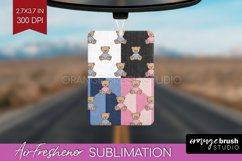 Teddy Bear Air Freshener PNG - Valentine PNG Sublimation Product Image 1