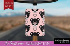 Teddy Bear Air Freshener PNG - Valentine PNG Sublimation Product Image 1