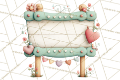Teddy Bear Bakery Valentine Clipart PNG Product Image 5
