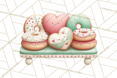 Teddy Bear Bakery Valentine Clipart PNG Product Image 2