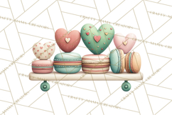 Teddy Bear Bakery Valentine Clipart PNG Product Image 4