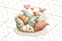 Teddy Bear Bakery Valentine Clipart PNG Product Image 3
