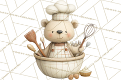 Teddy Bear Bakery Valentine Clipart PNG Product Image 4