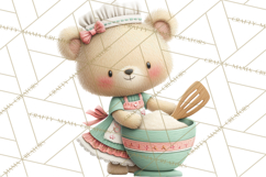 Teddy Bear Bakery Valentine Clipart PNG Product Image 5