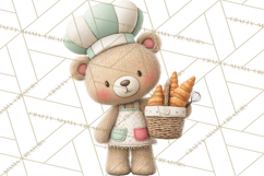 Teddy Bear Bakery Valentine Clipart PNG Product Image 5