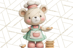 Teddy Bear Bakery Valentine Clipart PNG Product Image 4