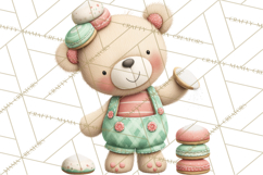 Teddy Bear Bakery Valentine Clipart PNG Product Image 2