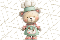 Teddy Bear Bakery Valentine Clipart PNG Product Image 3