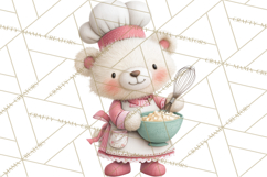Teddy Bear Bakery Valentine Clipart PNG Product Image 5