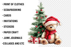 Teddy Bear Christmas Clipart Product Image 2