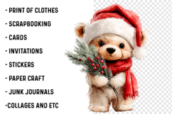 Teddy Bear Christmas Clipart Product Image 2