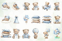 Teddy Bear Clipart Sublimation Product Image 6
