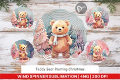 Wind Spinner Bear Christmas Painting Product Image 1