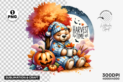 teddy bear fall clipart, pumpkin harvest house png, autumn teddy sublimation, farmhouse teddy bear design, cozy harvest clipart, thanksgiving teddy bear png, rustic autumn sublimation, teddy bear pumpkin design, cute autumn bear clipart, fall harvest hous