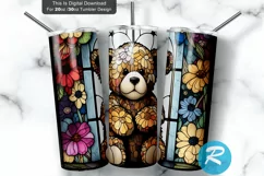 Stain Glass Tumbler,Stained Glass Tumbler,Nature Tumbler,bear tumbler,waterslide tumbler,brown bear,20 oz tumbler,skinny tumbler,digital download,tumbler png,sublimation designs,tumbler designs,sublimation tumbler,sublimation skinny,Stained Glass png,Stai