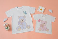 Sublimation Teddy Bear Stitched Patches, PNG files Product Image 3